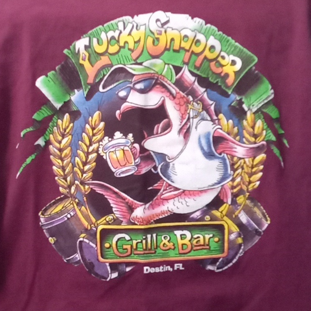 Lucky Snapper Short Sleeve T-shirt- (Size Large)
